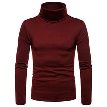 Load image into Gallery viewer, New Streetwear Men's Winter Warm Cotton High Neck Pullover Jumper Sweater Tops Mens Turtleneck Fashion