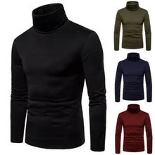 Load image into Gallery viewer, 2019 New Brand Men's Thermal  Turtle Neck Skivvy Turtleneck Sweaters Stretch Casual Tops US